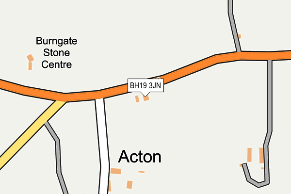 BH19 3JN map - OS OpenMap – Local (Ordnance Survey)