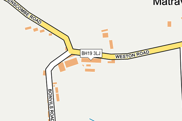 BH19 3LJ map - OS OpenMap – Local (Ordnance Survey)