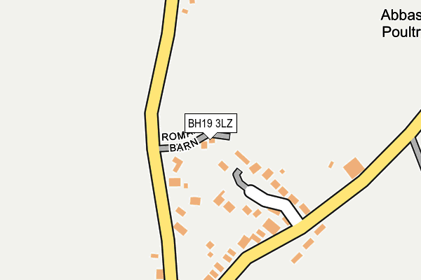 BH19 3LZ map - OS OpenMap – Local (Ordnance Survey) BH19 3LZ map - OS OpenMap – Local (Ordnance Survey)