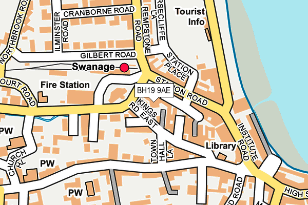 BH19 9AE map - OS OpenMap – Local (Ordnance Survey) BH19 9AE map - OS OpenMap – Local (Ordnance Survey)