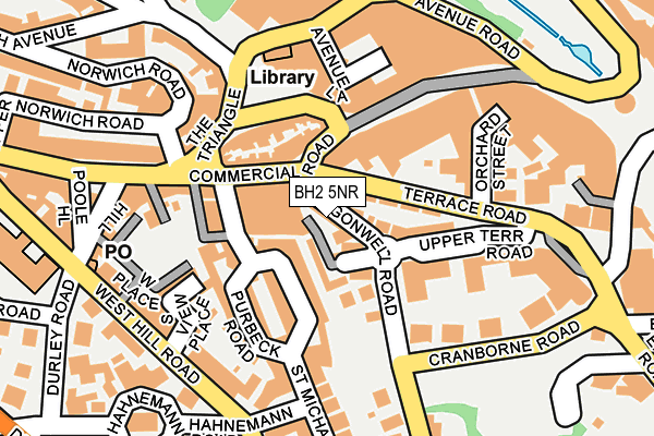 BH2 5NR map - OS OpenMap – Local (Ordnance Survey)