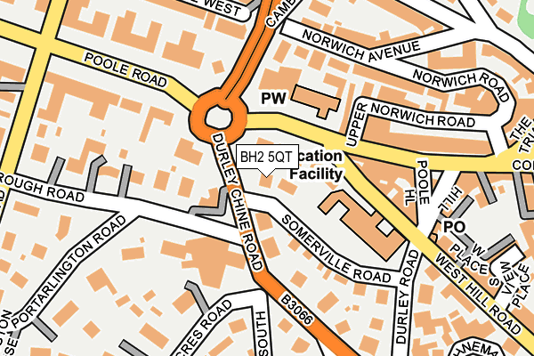 BH2 5QT map - OS OpenMap – Local (Ordnance Survey) BH2 5QT map - OS OpenMap – Local (Ordnance Survey)