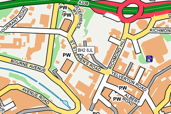 BH2 6JL map - OS OpenMap – Local (Ordnance Survey) BH2 6JL map - OS OpenMap – Local (Ordnance Survey)
