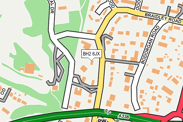 BH2 6JX map - OS OpenMap – Local (Ordnance Survey) BH2 6JX map - OS OpenMap – Local (Ordnance Survey)