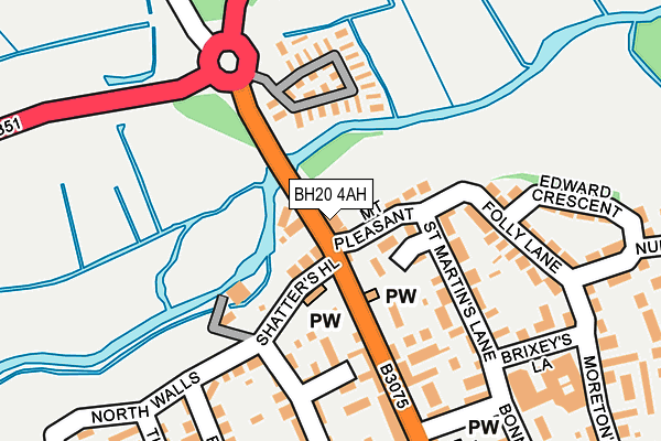 BH20 4AH map - OS OpenMap – Local (Ordnance Survey) BH20 4AH map - OS OpenMap – Local (Ordnance Survey)