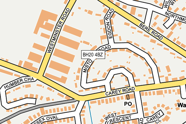 BH20 4BZ map - OS OpenMap – Local (Ordnance Survey) BH20 4BZ map - OS OpenMap – Local (Ordnance Survey)