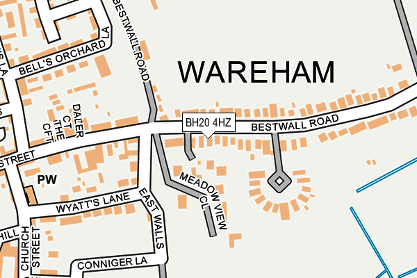 BH20 4HZ map - OS OpenMap – Local (Ordnance Survey)