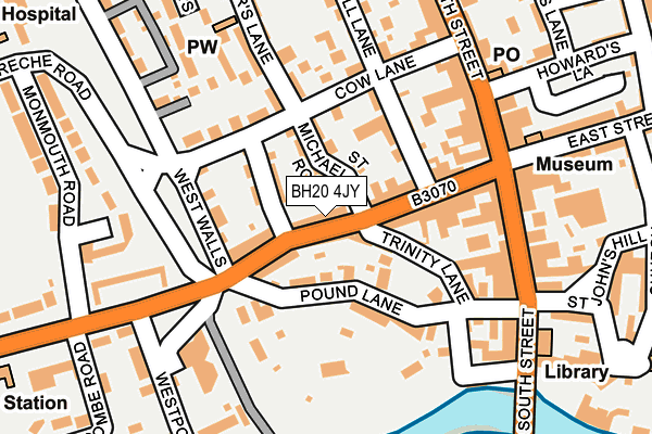 BH20 4JY map - OS OpenMap – Local (Ordnance Survey) BH20 4JY map - OS OpenMap – Local (Ordnance Survey)