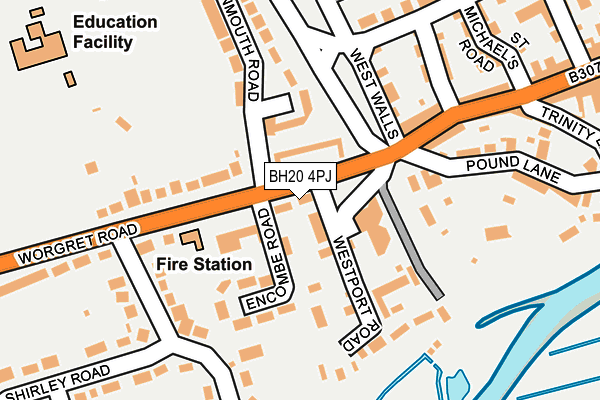BH20 4PJ map - OS OpenMap – Local (Ordnance Survey) BH20 4PJ map - OS OpenMap – Local (Ordnance Survey)