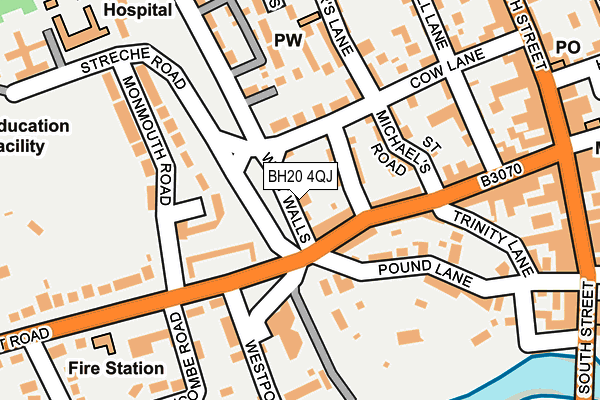 BH20 4QJ map - OS OpenMap – Local (Ordnance Survey) BH20 4QJ map - OS OpenMap – Local (Ordnance Survey)