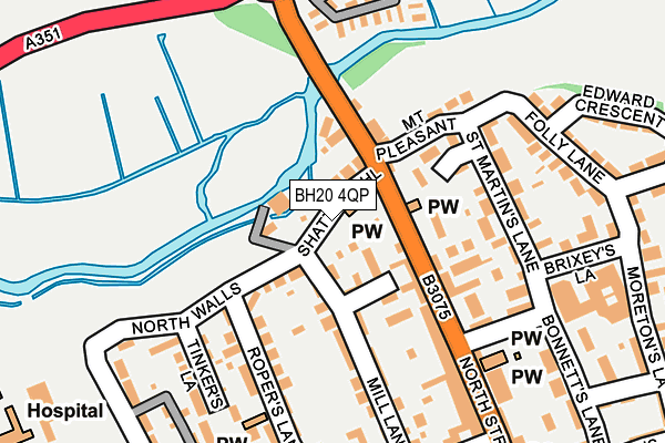 BH20 4QP map - OS OpenMap – Local (Ordnance Survey)