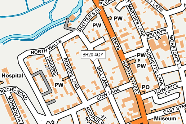 BH20 4QY map - OS OpenMap – Local (Ordnance Survey) BH20 4QY map - OS OpenMap – Local (Ordnance Survey)