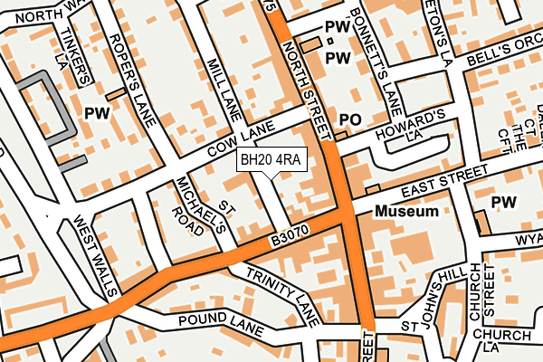 BH20 4RA map - OS OpenMap – Local (Ordnance Survey) BH20 4RA map - OS OpenMap – Local (Ordnance Survey)