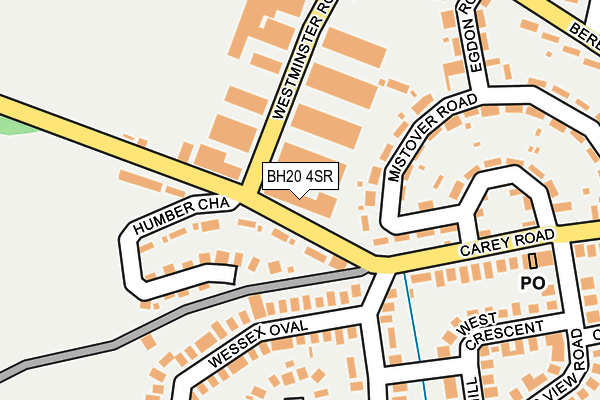 BH20 4SR map - OS OpenMap – Local (Ordnance Survey) BH20 4SR map - OS OpenMap – Local (Ordnance Survey)