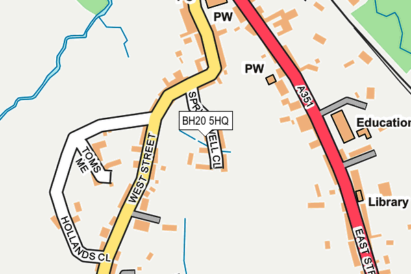 BH20 5HQ map - OS OpenMap – Local (Ordnance Survey) BH20 5HQ map - OS OpenMap – Local (Ordnance Survey)