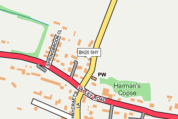 BH20 5HY map - OS OpenMap – Local (Ordnance Survey) BH20 5HY map - OS OpenMap – Local (Ordnance Survey)