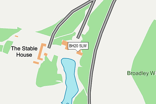 BH20 5LW map - OS OpenMap – Local (Ordnance Survey) BH20 5LW map - OS OpenMap – Local (Ordnance Survey)