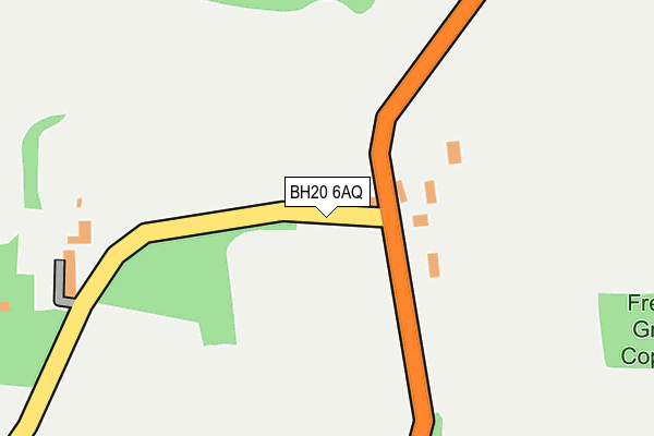 BH20 6AQ map - OS OpenMap – Local (Ordnance Survey)