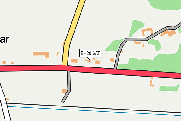 BH20 6AT map - OS OpenMap – Local (Ordnance Survey)