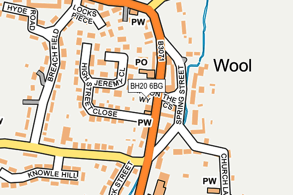 BH20 6BG map - OS OpenMap – Local (Ordnance Survey)