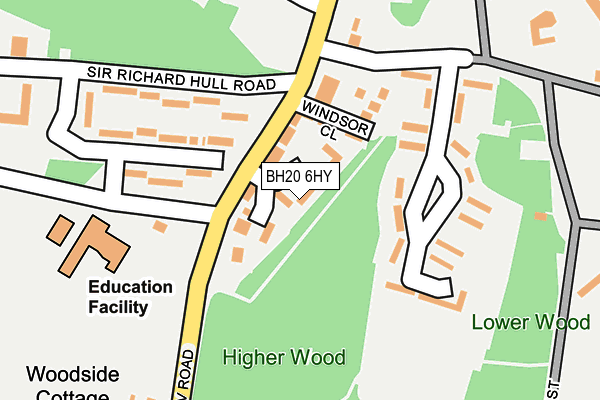 BH20 6HY map - OS OpenMap – Local (Ordnance Survey)