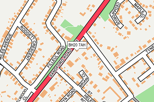 BH20 7AH map - OS OpenMap – Local (Ordnance Survey) BH20 7AH map - OS OpenMap – Local (Ordnance Survey)