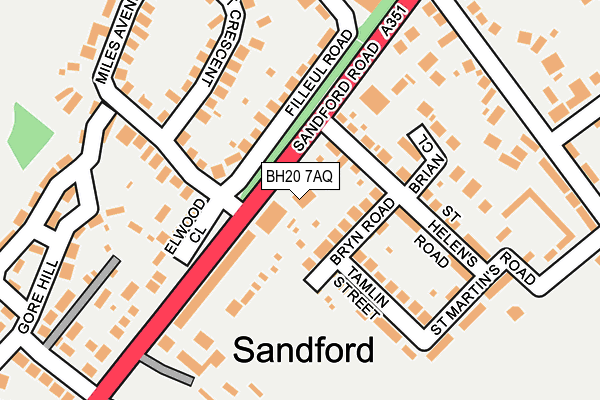 BH20 7AQ map - OS OpenMap – Local (Ordnance Survey) BH20 7AQ map - OS OpenMap – Local (Ordnance Survey)