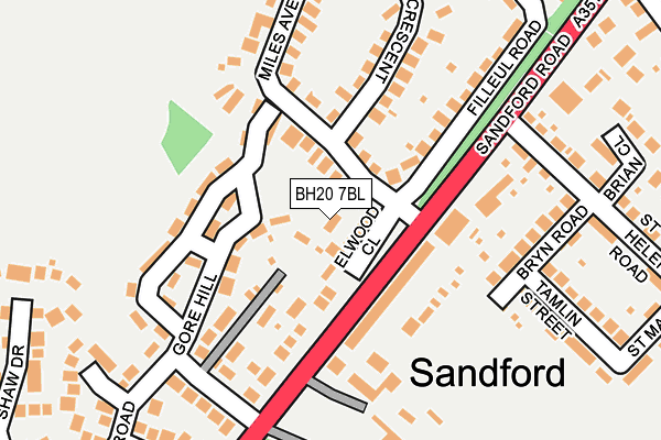 BH20 7BL map - OS OpenMap – Local (Ordnance Survey) BH20 7BL map - OS OpenMap – Local (Ordnance Survey)