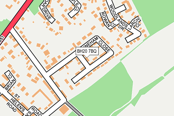 BH20 7BQ map - OS OpenMap – Local (Ordnance Survey) BH20 7BQ map - OS OpenMap – Local (Ordnance Survey)