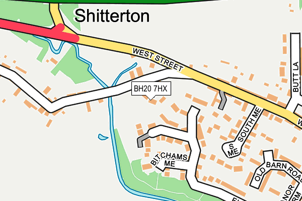 BH20 7HX map - OS OpenMap – Local (Ordnance Survey) BH20 7HX map - OS OpenMap – Local (Ordnance Survey)