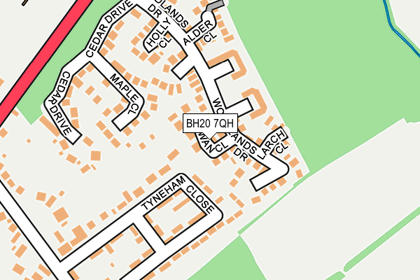 BH20 7QH map - OS OpenMap – Local (Ordnance Survey) BH20 7QH map - OS OpenMap – Local (Ordnance Survey)