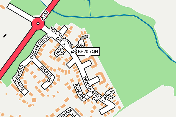 BH20 7QN map - OS OpenMap – Local (Ordnance Survey) BH20 7QN map - OS OpenMap – Local (Ordnance Survey)
