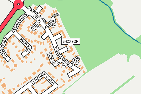 BH20 7QP map - OS OpenMap – Local (Ordnance Survey) BH20 7QP map - OS OpenMap – Local (Ordnance Survey)