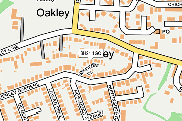 BH21 1GQ map - OS OpenMap – Local (Ordnance Survey) BH21 1GQ map - OS OpenMap – Local (Ordnance Survey)
