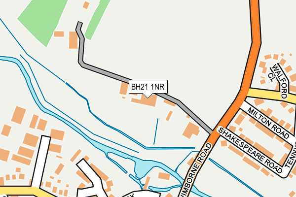BH21 1NR map - OS OpenMap – Local (Ordnance Survey) BH21 1NR map - OS OpenMap – Local (Ordnance Survey)