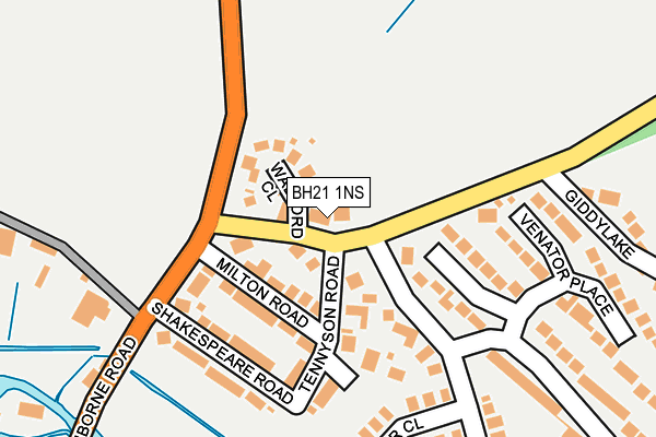 BH21 1NS map - OS OpenMap – Local (Ordnance Survey) BH21 1NS map - OS OpenMap – Local (Ordnance Survey)