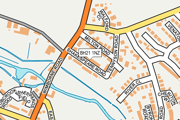 BH21 1NZ map - OS OpenMap – Local (Ordnance Survey) BH21 1NZ map - OS OpenMap – Local (Ordnance Survey)