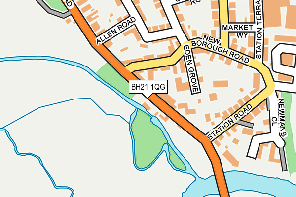 BH21 1QG map - OS OpenMap – Local (Ordnance Survey) BH21 1QG map - OS OpenMap – Local (Ordnance Survey)