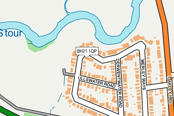 BH21 1QP map - OS OpenMap – Local (Ordnance Survey) BH21 1QP map - OS OpenMap – Local (Ordnance Survey)