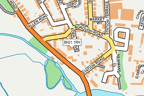 BH21 1RH map - OS OpenMap – Local (Ordnance Survey) BH21 1RH map - OS OpenMap – Local (Ordnance Survey)