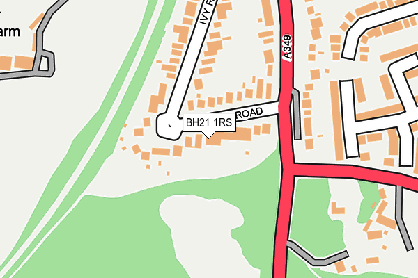BH21 1RS map - OS OpenMap – Local (Ordnance Survey) BH21 1RS map - OS OpenMap – Local (Ordnance Survey)