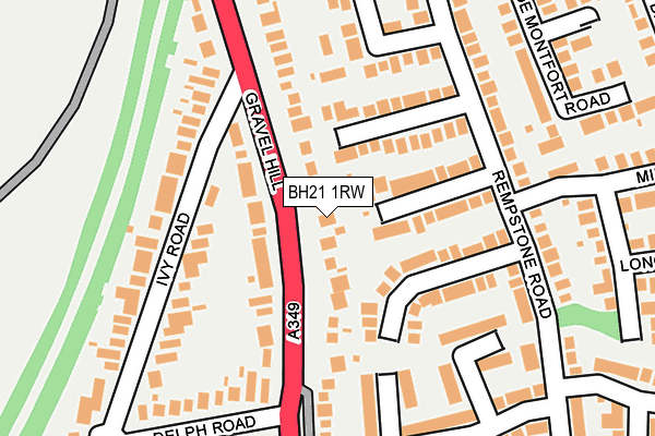BH21 1RW map - OS OpenMap – Local (Ordnance Survey) BH21 1RW map - OS OpenMap – Local (Ordnance Survey)