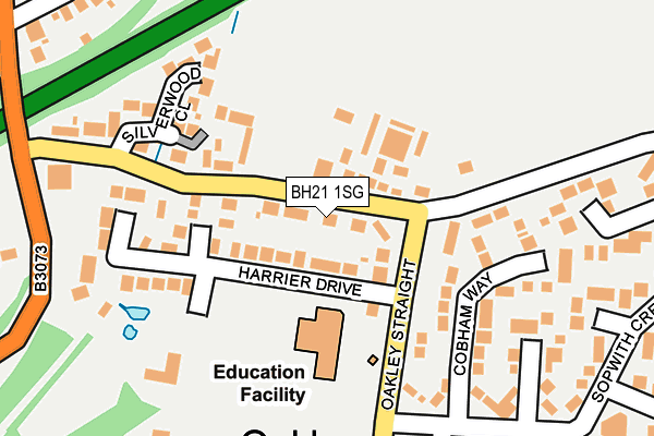 BH21 1SG map - OS OpenMap – Local (Ordnance Survey)