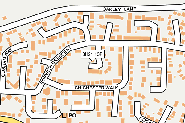 BH21 1SP map - OS OpenMap – Local (Ordnance Survey) BH21 1SP map - OS OpenMap – Local (Ordnance Survey)