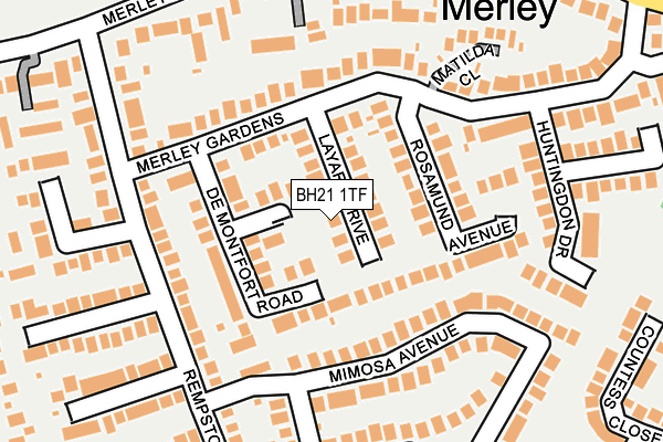 BH21 1TF map - OS OpenMap – Local (Ordnance Survey) BH21 1TF map - OS OpenMap – Local (Ordnance Survey)
