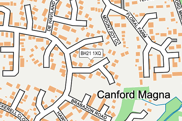 BH21 1XQ map - OS OpenMap – Local (Ordnance Survey) BH21 1XQ map - OS OpenMap – Local (Ordnance Survey)