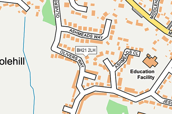 BH21 2LH map - OS OpenMap – Local (Ordnance Survey) BH21 2LH map - OS OpenMap – Local (Ordnance Survey)