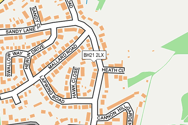 BH21 2LX map - OS OpenMap – Local (Ordnance Survey) BH21 2LX map - OS OpenMap – Local (Ordnance Survey)