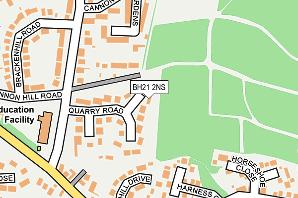 BH21 2NS map - OS OpenMap – Local (Ordnance Survey) BH21 2NS map - OS OpenMap – Local (Ordnance Survey)