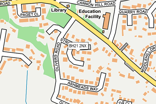 BH21 2NX map - OS OpenMap – Local (Ordnance Survey) BH21 2NX map - OS OpenMap – Local (Ordnance Survey)